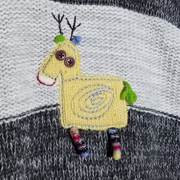 Lullaby Club Set Reindeer Deer Sweater Button Down Polo 9m - Picture 5 of 8